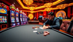 Engage in thrilling gameplay at xx88 casino with exciting poker action and vibrant slot machines.