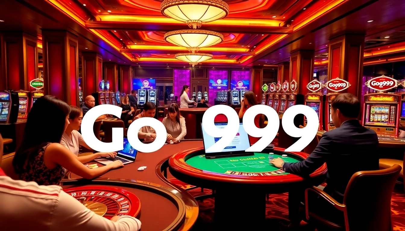Enjoying online gaming with go99 đăng nhập at a luxurious casino table.