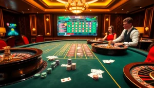 Casinos at xx88 com offer thrilling gambling experiences with vibrant poker tables and roulette wheels.