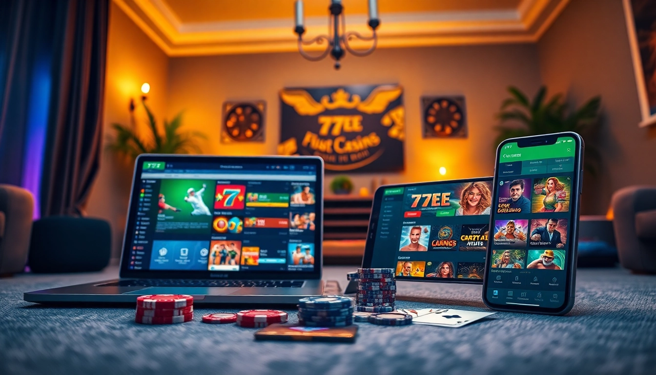 77EE online gambling platform with user-friendly features and diverse game options.