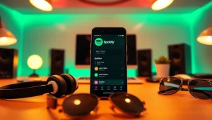 Discover seamless music streaming with Spotify mod on a modern smartphone.