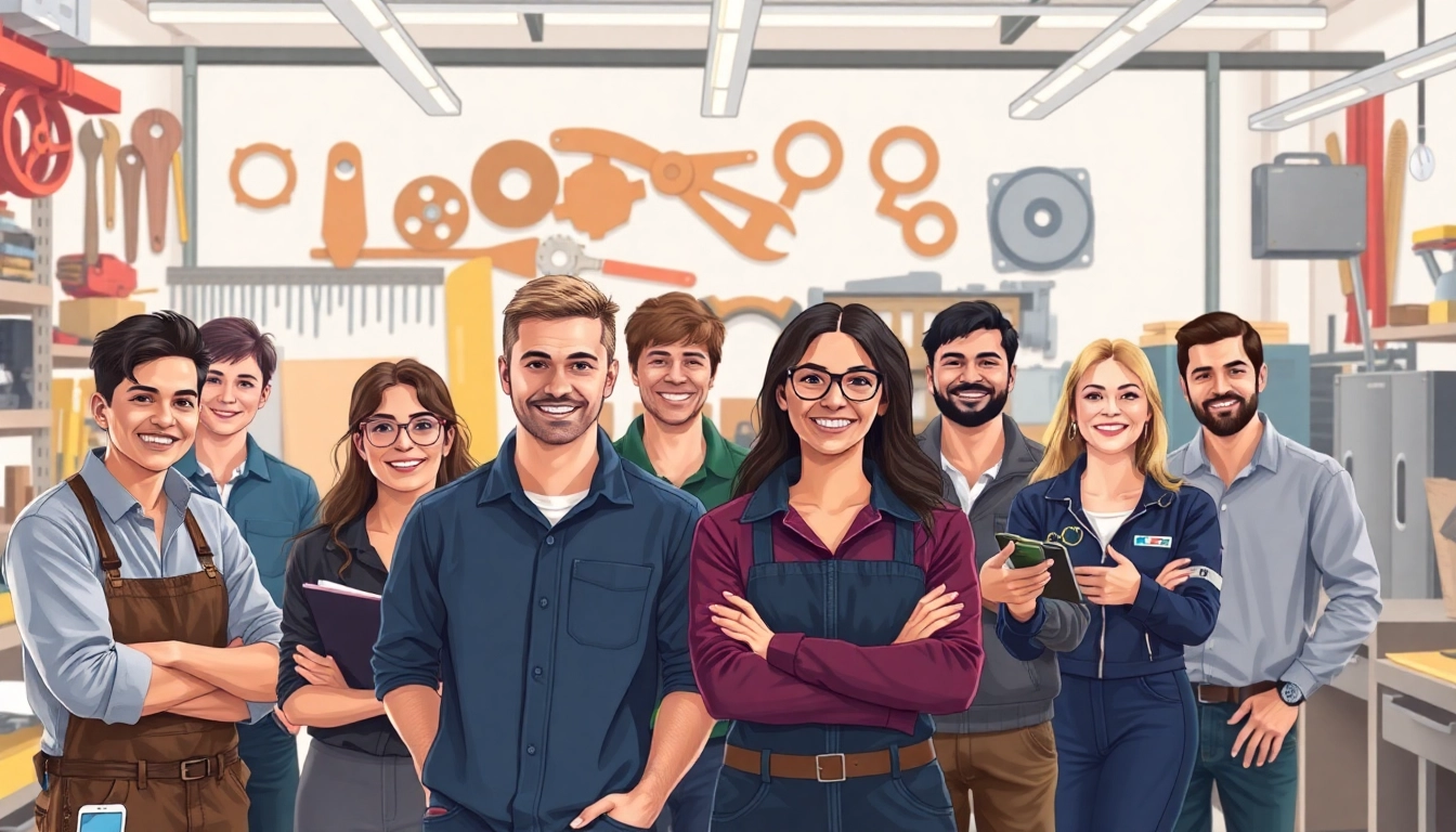 Students practicing skills at a trade school in Tennessee, highlighting hands-on learning.