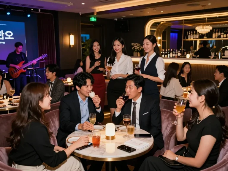 Enjoying a luxurious 강남쩜오 nightlife experience with elegant settings and vibrant atmosphere.