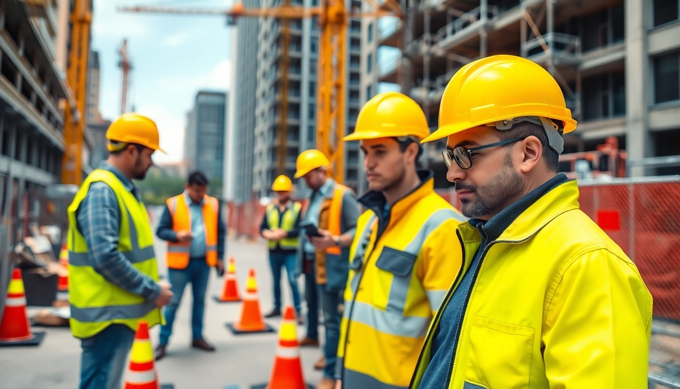 Enhancing construction site safety through proper gear and protocols among workers.