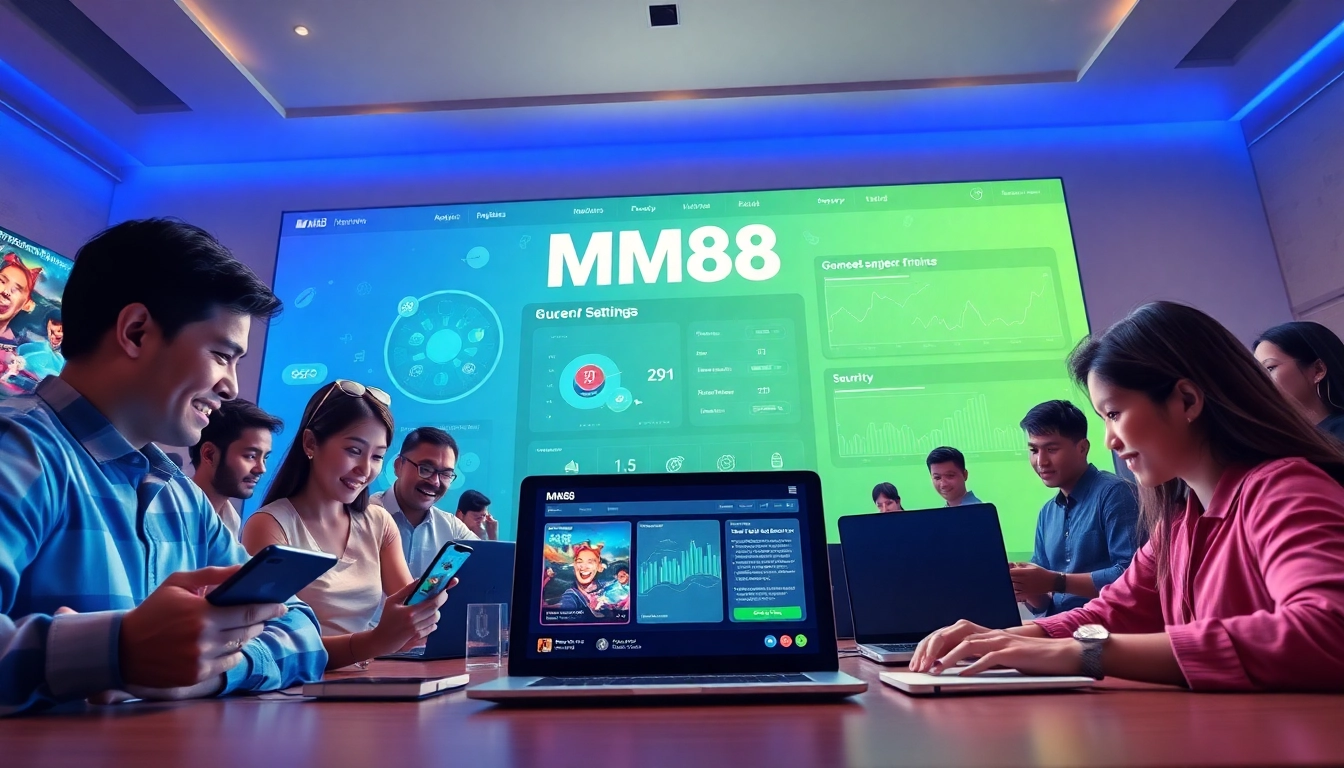 MM88 online gaming platform interface showcasing user-friendly design and security features.