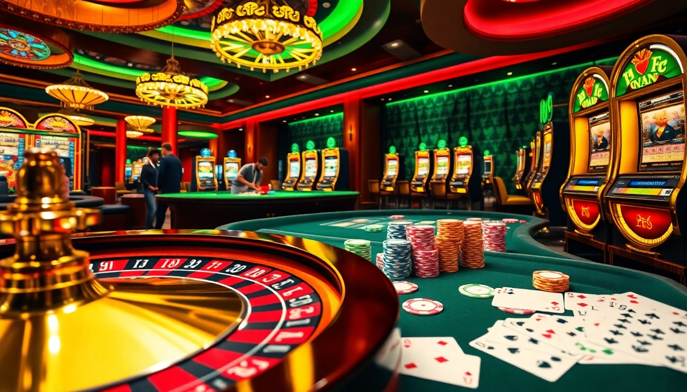 Betting at a casino with vibrant action, showcasing dafar aresgacor in an exciting atmosphere.