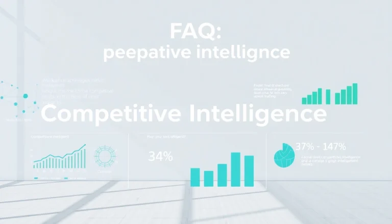 Illustrative infographic capturing competitive intelligence faqs insights with data visualizations.