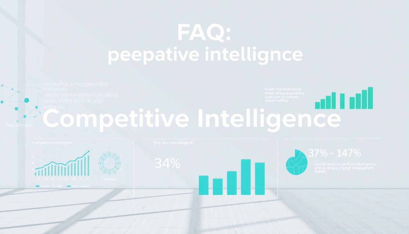 Illustrative infographic capturing competitive intelligence faqs insights with data visualizations.