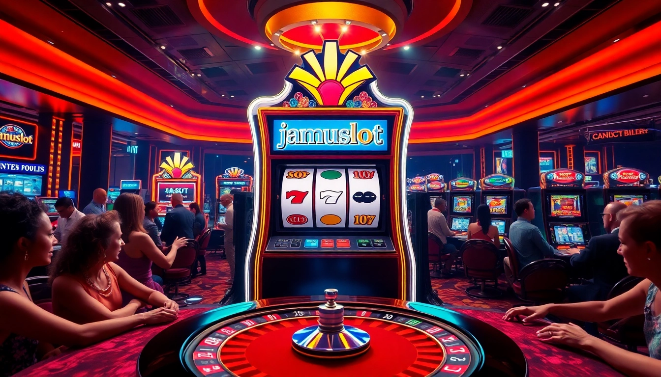 Experience thrilling gameplay at jamuslot with vibrant slots and casino ambiance.
