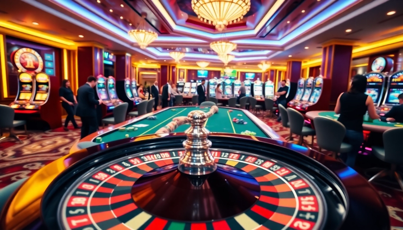 Experience the thrilling games at xin88 casino with vibrant tables and excited players.