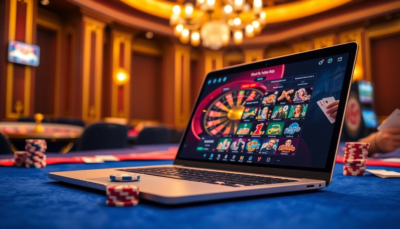 Découvrez l'excitation des casinos en ligne avec des tables vibrantes et des éléments de jeu enchanteurs.