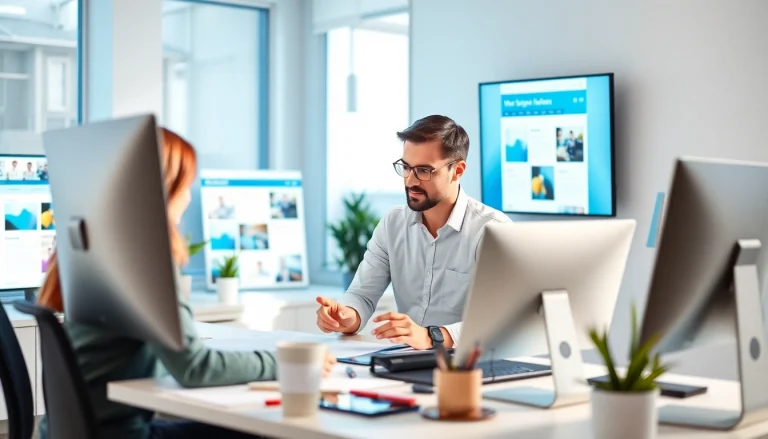 Crafting innovative Hereford Web Design solutions in a collaborative office environment.