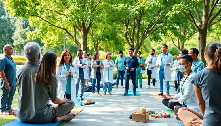 Promoting health through community wellness activities in a vibrant setting.