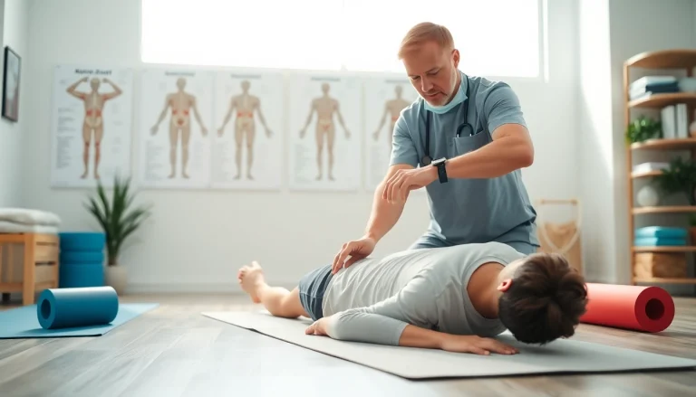 Effective back pain treatment techniques showcased by a professional physiotherapist.