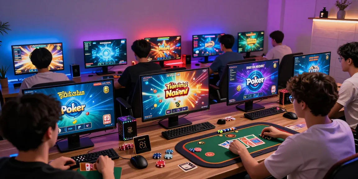Engaged players enjoying game bài đổi thưởng online, showcasing vibrant gaming atmosphere and dynamic interactions.