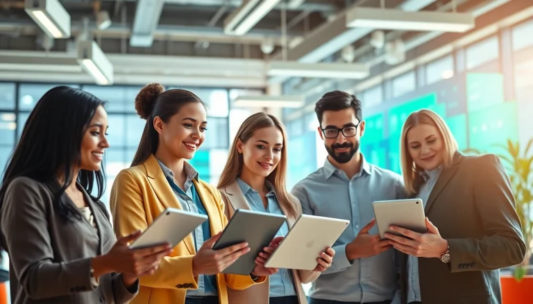Enhance productivity with an AI assistant for enterprise in a vibrant digital workspace.