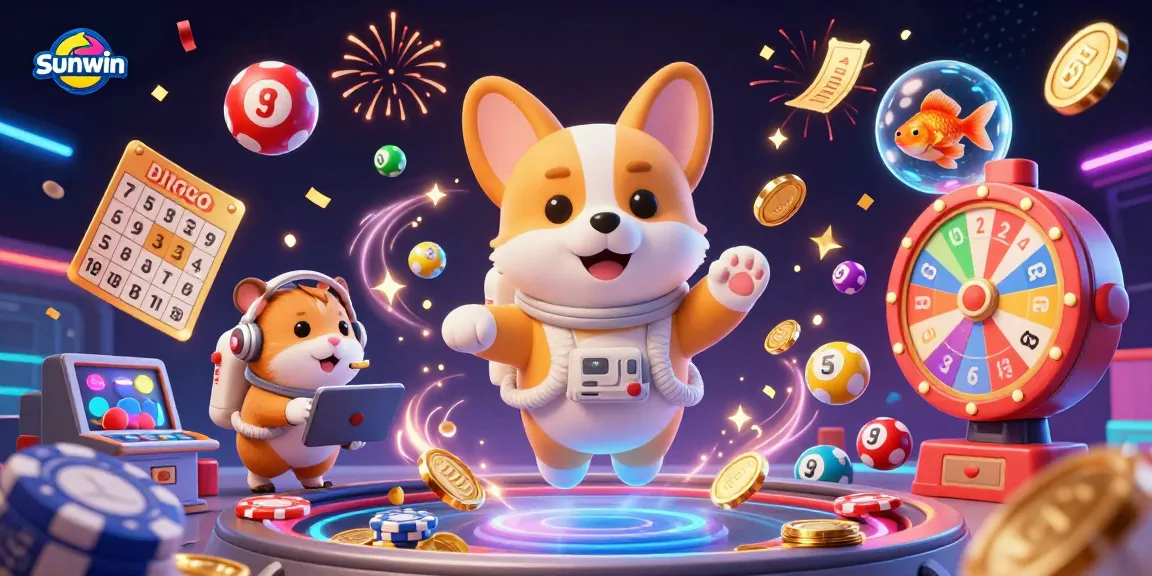 Enjoy the vibrant Sunwin online gambling experience with exciting dynamic elements in a thrilling casino scene.