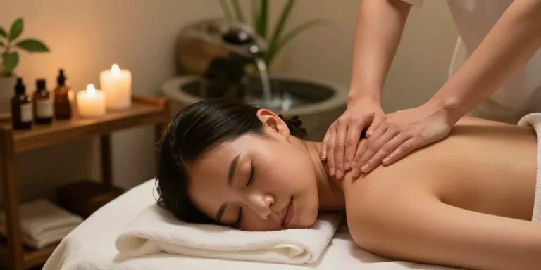 대치동마사지로 편안하게 휴식을 취하는 고객의 모습