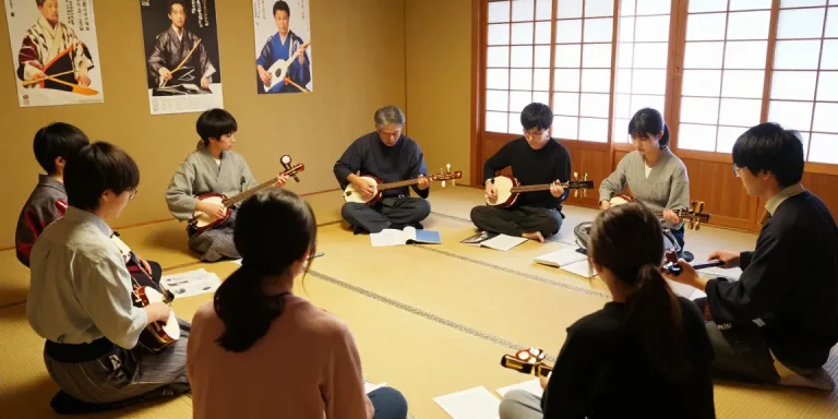 この温かみのある音楽教室で、東京の手頃な価格の三味線クラスについて学びましょう。