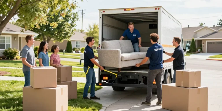 Movers in Santa Clara UT loading furniture into a truck during a smooth relocation process.
