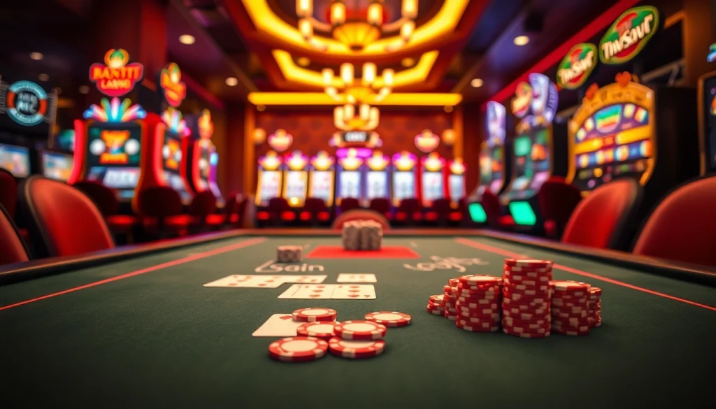 Menang di situs toto dengan meja kasino yang elegan menghiasi suasana permainan.