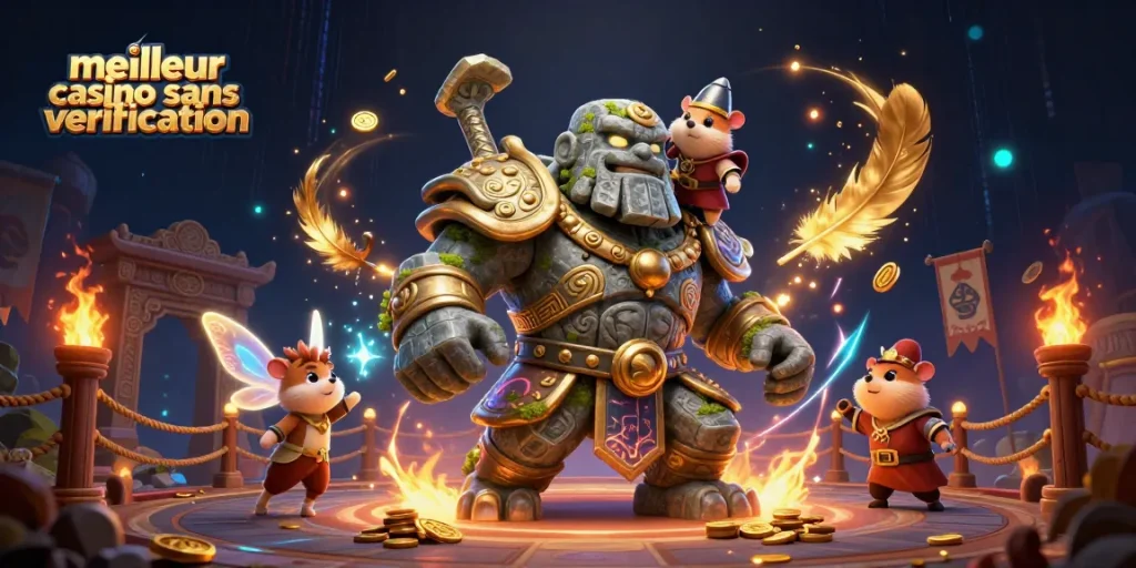 Jouez dans le meilleur casino sans vérification avec des personnages fantastiques et des éléments de jeu captivants.