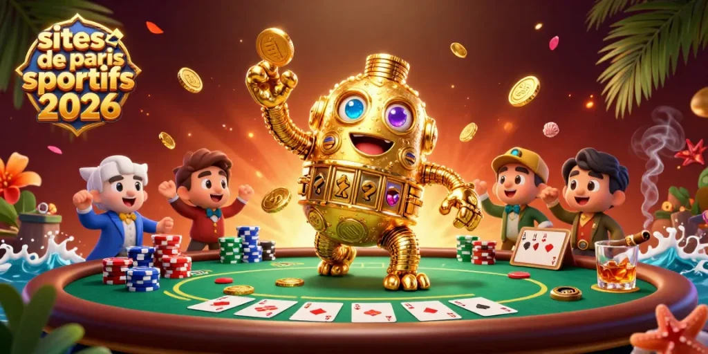 Les sites de paris sportifs 2026 proposent des expériences de jeu dynamiques autour d'un golem d'or animé.