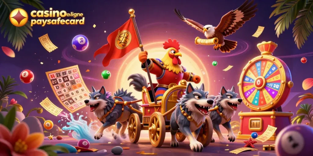 Découvrez des jeux captivants sur le casino en ligne paysafecard avec des animations et dans une ambiance riche en couleurs.