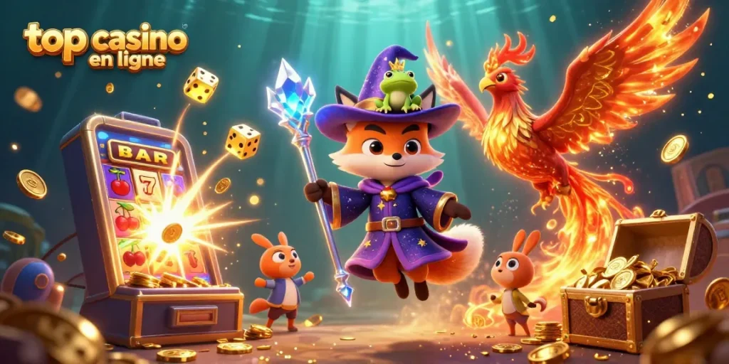 Découvrez les jeux passionnants dans le top casino en ligne avec un wizard 3D et des machines à sous.
